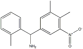 (3,4-dimethyl-5-nitrophenyl)(2-methylphenyl)methanamine Structure