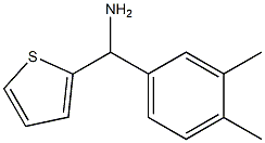 (3,4-dimethylphenyl)(thiophen-2-yl)methanamine 化学構造式