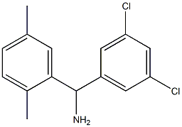 (3,5-dichlorophenyl)(2,5-dimethylphenyl)methanamine 化学構造式