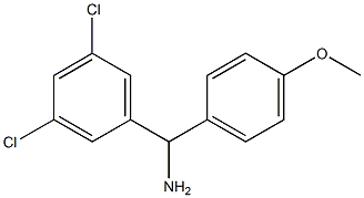 (3,5-dichlorophenyl)(4-methoxyphenyl)methanamine Structure