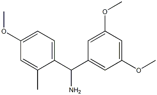 (3,5-dimethoxyphenyl)(4-methoxy-2-methylphenyl)methanamine 化学構造式