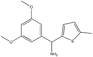 (3,5-dimethoxyphenyl)(5-methylthiophen-2-yl)methanamine Struktur