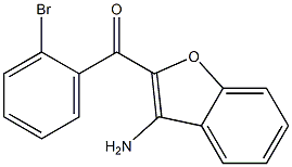 (3-amino-1-benzofuran-2-yl)(2-bromophenyl)methanone 结构式