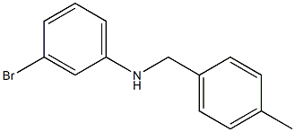 (3-bromophenyl)(4-methylphenyl)methylamine Structure
