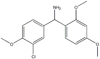 (3-chloro-4-methoxyphenyl)(2,4-dimethoxyphenyl)methanamine Struktur