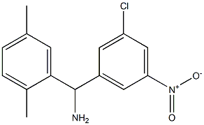 (3-chloro-5-nitrophenyl)(2,5-dimethylphenyl)methanamine