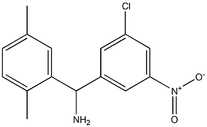 (3-chloro-5-nitrophenyl)(2,5-dimethylphenyl)methanamine Struktur