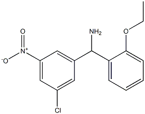 (3-chloro-5-nitrophenyl)(2-ethoxyphenyl)methanamine Structure