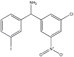 (3-chloro-5-nitrophenyl)(3-iodophenyl)methanamine Struktur