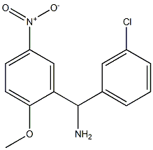 (3-chlorophenyl)(2-methoxy-5-nitrophenyl)methanamine