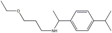 (3-ethoxypropyl)({1-[4-(propan-2-yl)phenyl]ethyl})amine Structure