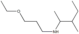 (3-ethoxypropyl)(3-methylpentan-2-yl)amine Structure