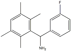 (3-fluorophenyl)(2,3,5,6-tetramethylphenyl)methanamine Structure