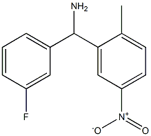 (3-fluorophenyl)(2-methyl-5-nitrophenyl)methanamine Struktur