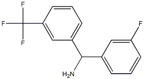 (3-fluorophenyl)[3-(trifluoromethyl)phenyl]methanamine Structure