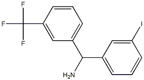 (3-iodophenyl)[3-(trifluoromethyl)phenyl]methanamine 结构式