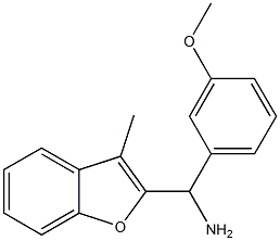 (3-methoxyphenyl)(3-methyl-1-benzofuran-2-yl)methanamine|