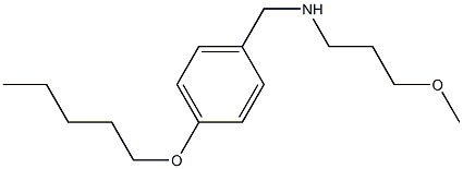  (3-methoxypropyl)({[4-(pentyloxy)phenyl]methyl})amine