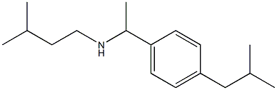 (3-methylbutyl)({1-[4-(2-methylpropyl)phenyl]ethyl})amine 化学構造式