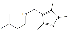 (3-methylbutyl)[(1,3,5-trimethyl-1H-pyrazol-4-yl)methyl]amine Struktur