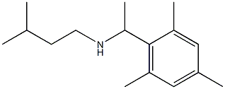 (3-methylbutyl)[1-(2,4,6-trimethylphenyl)ethyl]amine Struktur