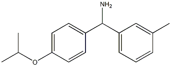 (3-methylphenyl)[4-(propan-2-yloxy)phenyl]methanamine