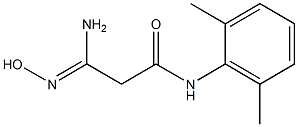 (3Z)-3-amino-N-(2,6-dimethylphenyl)-3-(hydroxyimino)propanamide Struktur