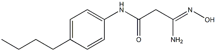 (3Z)-3-amino-N-(4-butylphenyl)-3-(hydroxyimino)propanamide Structure