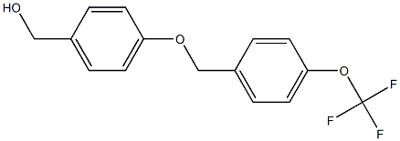 (4-{[4-(trifluoromethoxy)phenyl]methoxy}phenyl)methanol Struktur