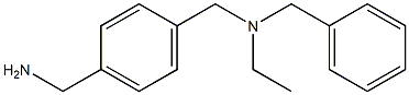 (4-{[benzyl(ethyl)amino]methyl}phenyl)methanamine Struktur