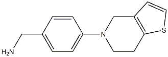 (4-{4H,5H,6H,7H-thieno[3,2-c]pyridin-5-yl}phenyl)methanamine Struktur