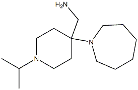 (4-azepan-1-yl-1-isopropylpiperidin-4-yl)methylamine 结构式