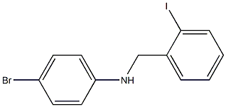 (4-bromophenyl)(2-iodophenyl)methylamine Structure