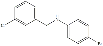 (4-bromophenyl)(3-chlorophenyl)methylamine Structure