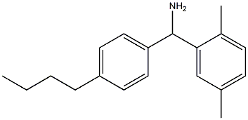 (4-butylphenyl)(2,5-dimethylphenyl)methanamine 化学構造式