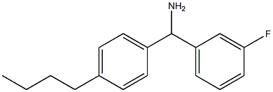 (4-butylphenyl)(3-fluorophenyl)methanamine Structure