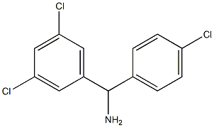 (4-chlorophenyl)(3,5-dichlorophenyl)methanamine 化学構造式