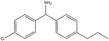 (4-chlorophenyl)(4-propylphenyl)methanamine Structure