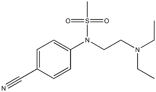 (4-cyanophenyl)-N-[2-(diethylamino)ethyl]methanesulfonamide