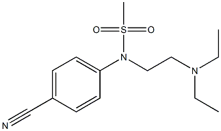 (4-cyanophenyl)-N-[2-(diethylamino)ethyl]methanesulfonamide Structure