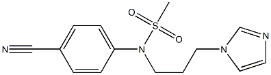 (4-cyanophenyl)-N-[3-(1H-imidazol-1-yl)propyl]methanesulfonamide