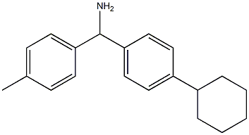 (4-cyclohexylphenyl)(4-methylphenyl)methanamine,,结构式