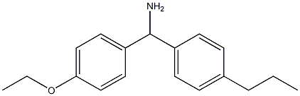 (4-ethoxyphenyl)(4-propylphenyl)methanamine Structure