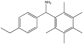 (4-ethylphenyl)(2,3,4,5,6-pentamethylphenyl)methanamine Struktur