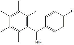 (4-fluorophenyl)(2,3,4,5,6-pentamethylphenyl)methanamine,,结构式