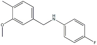 (4-fluorophenyl)(3-methoxy-4-methylphenyl)methylamine Struktur
