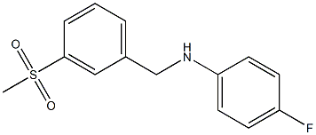 (4-fluorophenyl)[3-(methylsulfonyl)phenyl]methylamine Structure