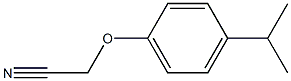 (4-isopropylphenoxy)acetonitrile,,结构式