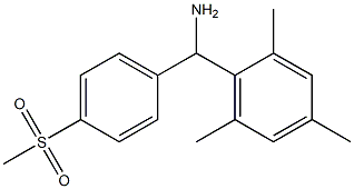 (4-methanesulfonylphenyl)(2,4,6-trimethylphenyl)methanamine Structure