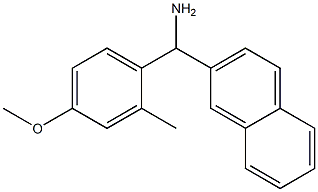 (4-methoxy-2-methylphenyl)(naphthalen-2-yl)methanamine Structure